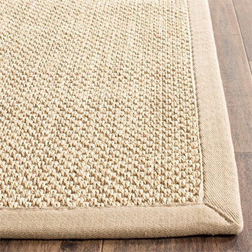 Safavieh Natural Fiber Collection 2'6" X 6' Maize / Linen Nf141B Border Sisal Runner Rug #TOP6