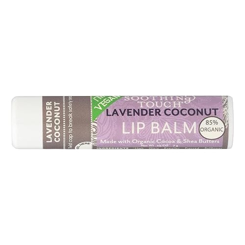 SOOTHING TOUCH Bálsamo labial de coco lavanda, 0.25 onzas
