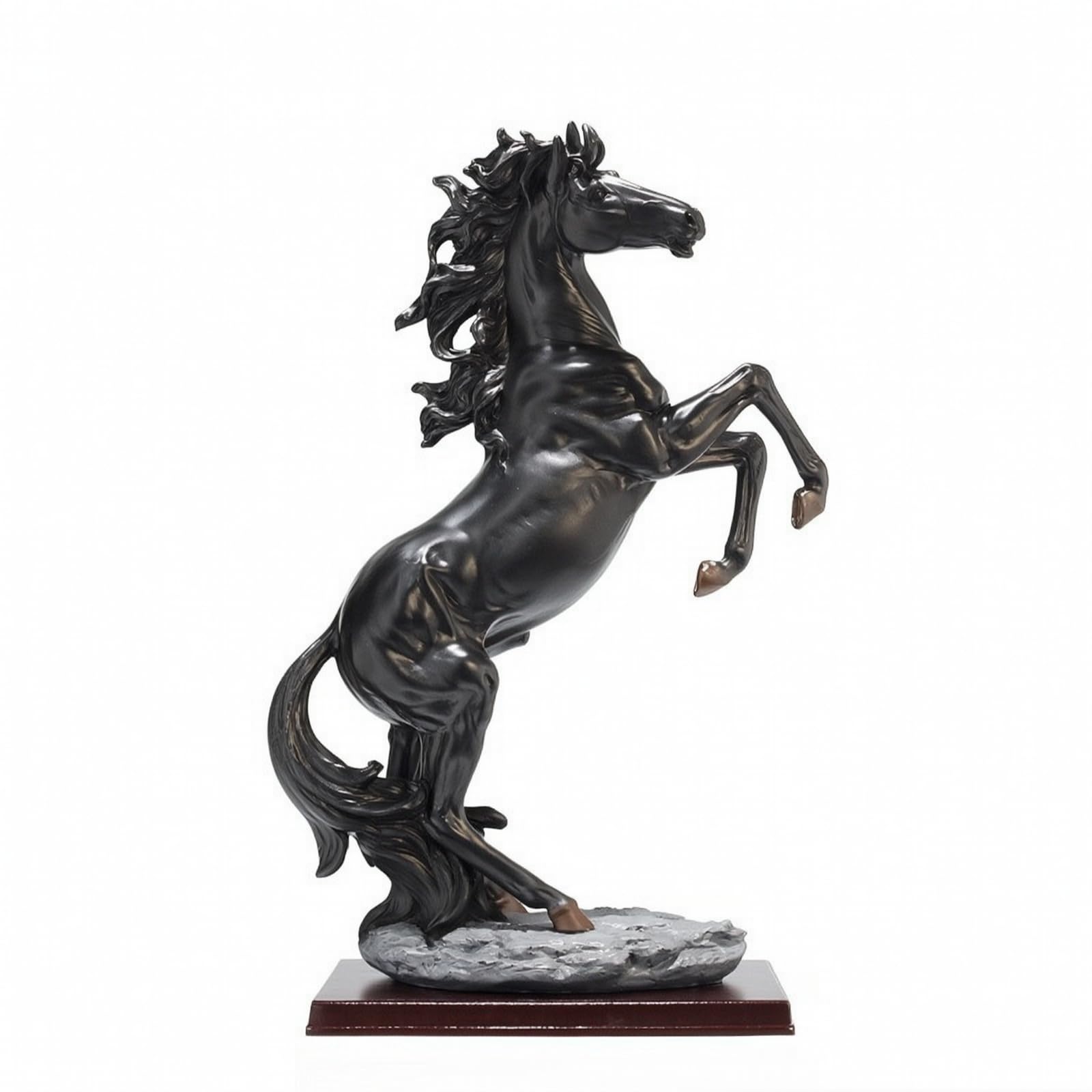 LOVIVER Ornamento | Acabado Tallado texturado, Figura, Elegante, para Oficina, Recibidor, Negro