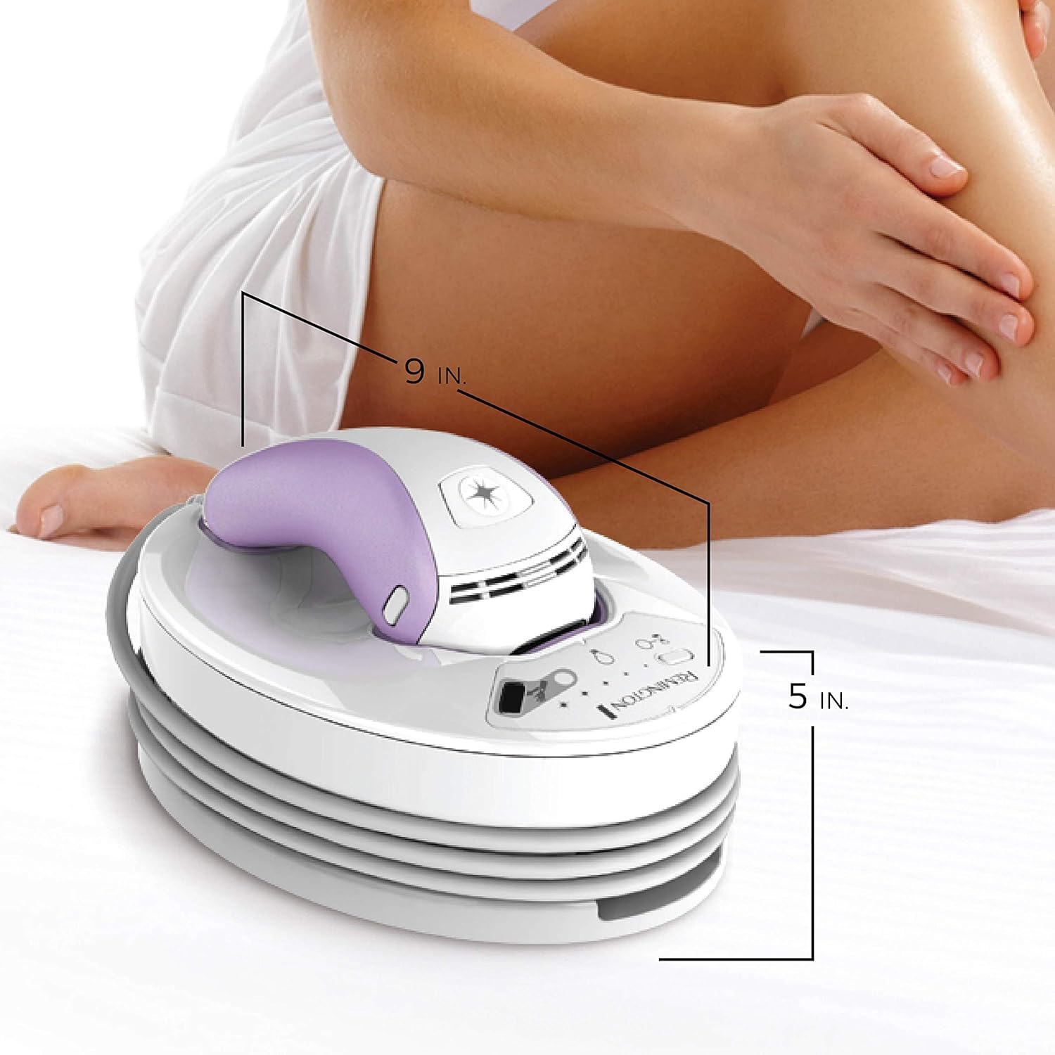 Ramington at-Home Dispositivo de depilación IPL - Reducción de vello de larga duración para cuerpo, cara y zona del bikini, suave y conveniente