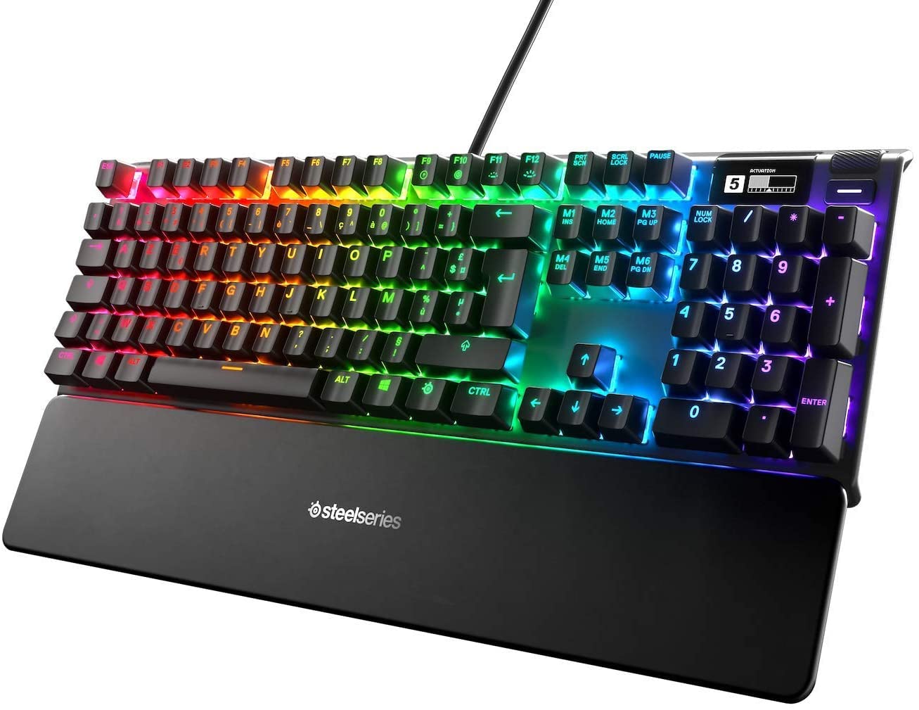 SteelSeries Apex 9 Mini - Teclado Mecánico de Gaming - Interruptores ópticos - Accionamiento de 2 puntos - Forma compacto Esports Mini 60 % - Interruptores intercambiables - Teclado nórdico (QWERTY) — view 27