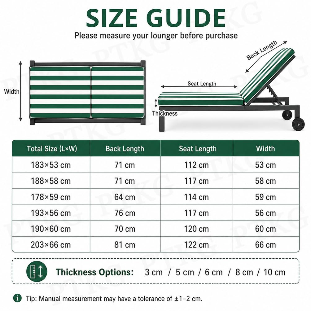 Matelas Chaise Longue Bordure PassepoiléE Matelas Transat Bain de Soleil