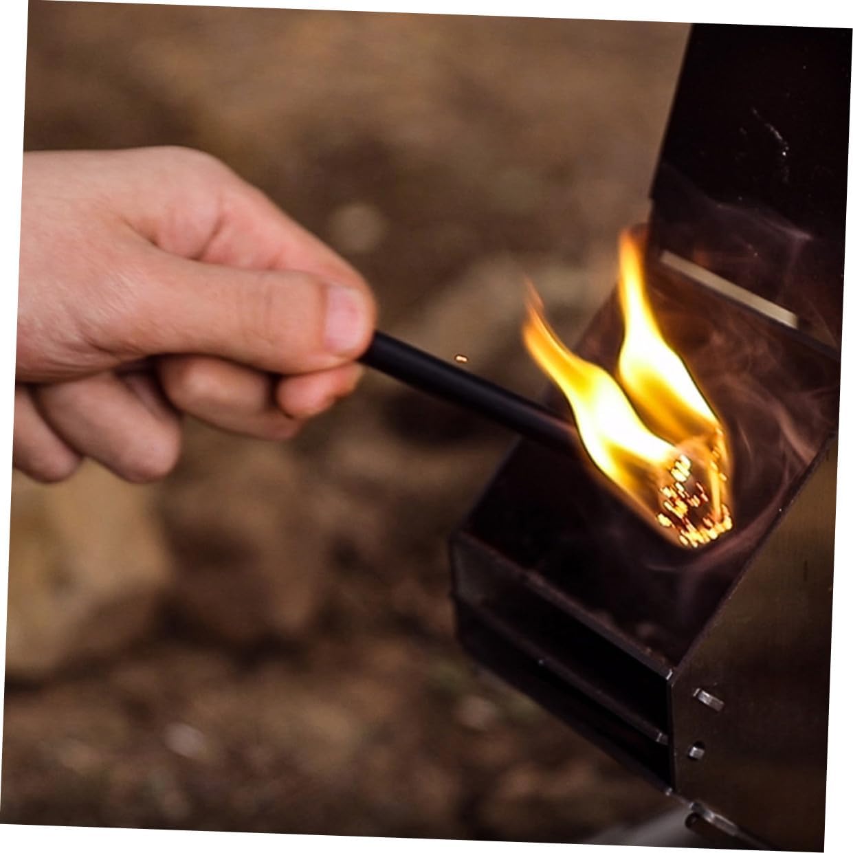 2pcs Beeswax Hemp Rope Fire Starter Core with Aluminum Sleeve, Flammable Hiking Camping Emergency Survival Fire Starter Rope for Outdoor Campfire Use