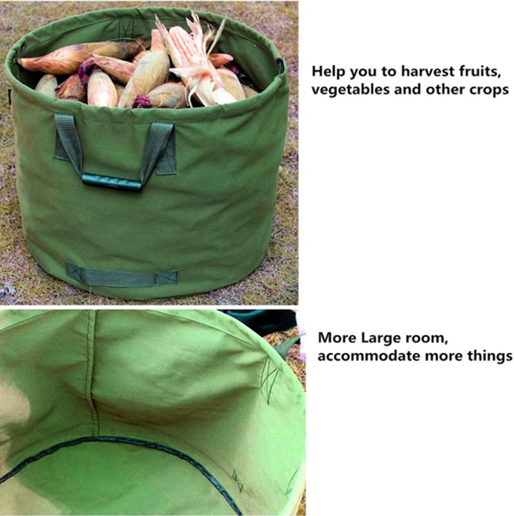 DSGYU 22 * 18in Garden Leaf Storage Bagwaterproof Oxford Cloth Reusable Yard Waste Bag Container Tote Heavy Duty Compost Bag (Color : A) : Patio, Lawn & Garden