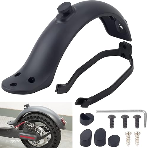 Guardabarros trasero compatible con Xiaomi M365 / M365 Pro / 1S / Pro 2 / Essential, soporte guardabarros, accesorio para Xiaomi Scooter eléctrico