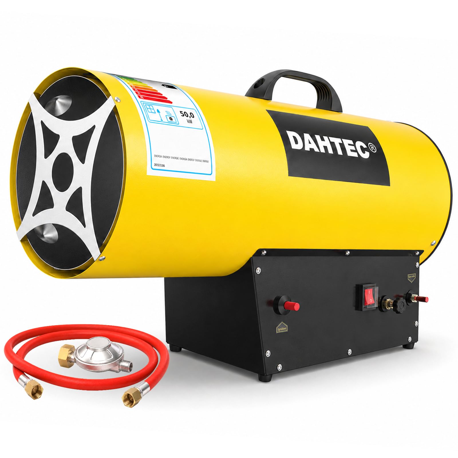 30-50 kW Riscaldatore a Gas Cannone Termico Termoventilatore a Gas Potenza Regolabile Accensione Piezoelettrica