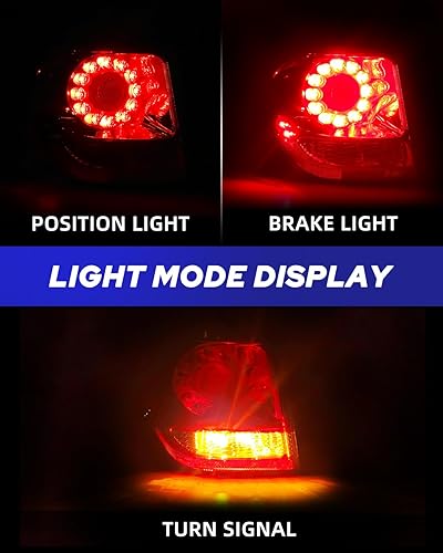 Miniatura 2 de AUTOONE - Para Dodge Journey 2011-2020 Conjunto de luces traseras de fábrica, luz de freno LED exterior, luz trasera, lado del conductor (LH)