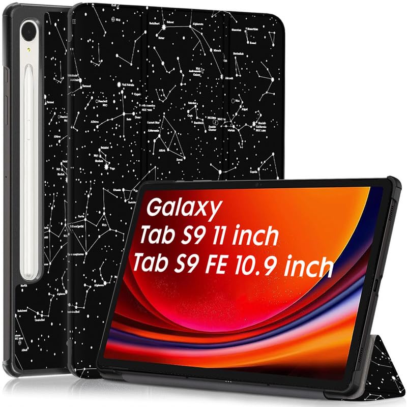 Robustrion Cover for Samsung Tab S9 11"/Tab S9 FE Cover Case 10.9", Flip Stand Back Case Cover for Samsung Galaxy Tab S9 Tablet/Tab S9 FE Tablet Cover [Supports Auto Sleep Wake] -Constellation (B0CD1Z6KBY) Amazon Price History, Amazon Price Tracker