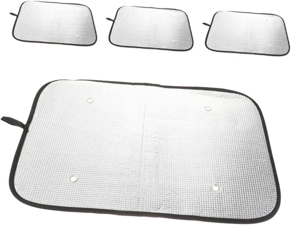 Gatuida 4pcs Rv Window Coverings Blackout Shades Camper Door Window Sunshade Suction Cups