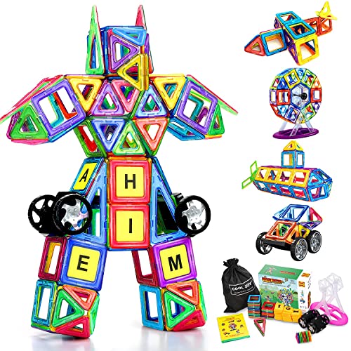 Produktbild von Lovchil Magnetische Bausteine, Magnetische Fliesen, Magnetbausteine, Magnet Spielzeug Vorschule