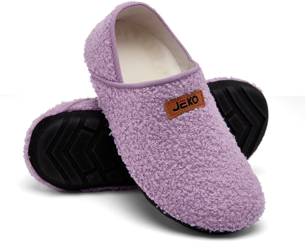 UUBARIS House Slippers for Men Women Furry Slip On Sock Shoes For Traval Indoor Yoga With Thickened Sole - Image 6