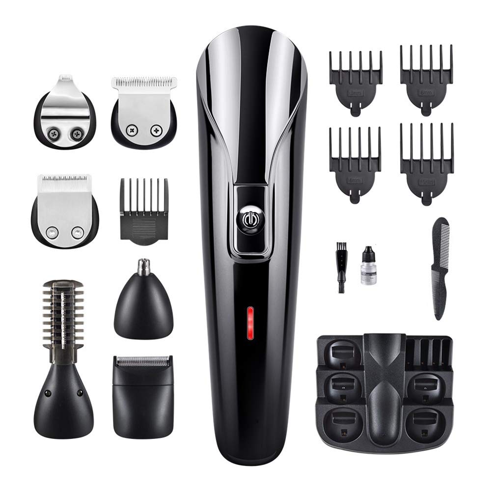 Macchinetta Chioma Uomo Elettrica Ricaricabile USB Abs Nera
