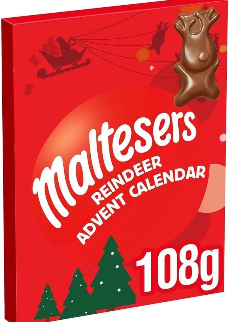 Malteser.s Christmas Chocolate Advent Calender 24 Pieces Chcoclate Gift Pack, 108g (Imported-UK)