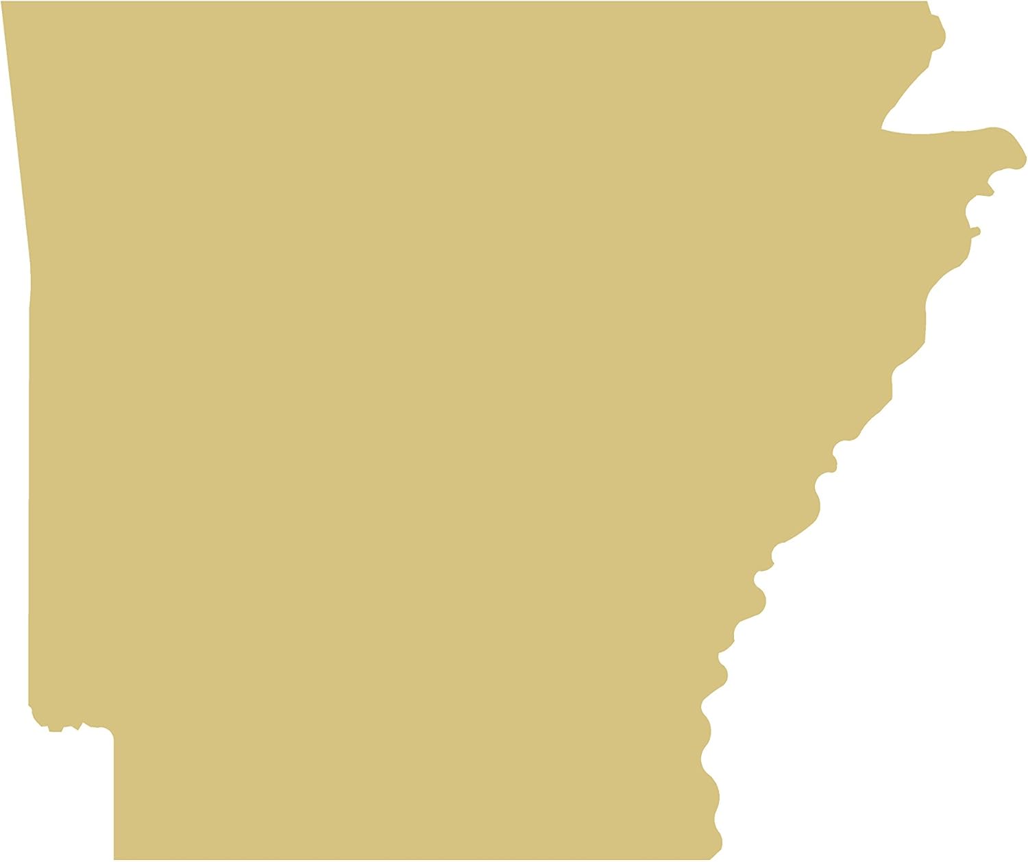 Arkansas Cutout Unfinished Wood Sports Theme Home Decor Everyday Door Hanger MDF Shape Style 1 (22")