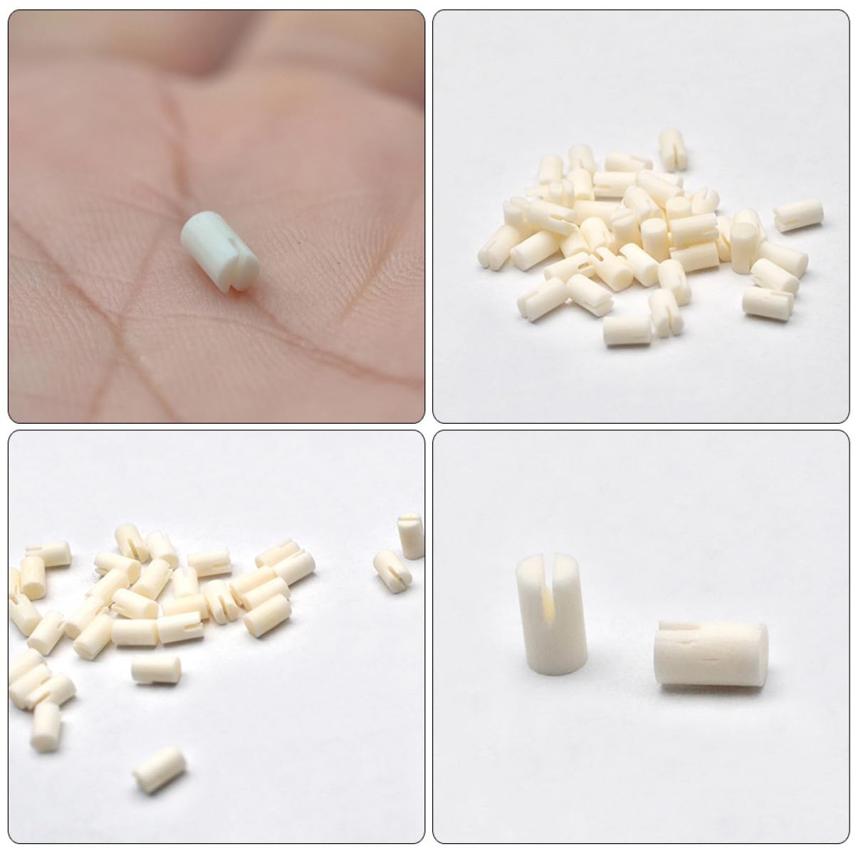 BESPORTBLE 12pcs Cattle Bone Banjo String Nuts Replacement for String Banjos Durable Slotted Nut Music Accessories Tone Easy Maintenance Performance