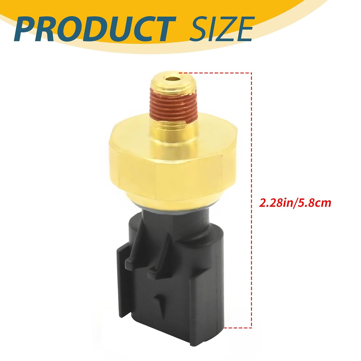 MDEOOSKY Engine Oil Pressure Sensor Switch, Engine Oil Pressure Sensor Sender Switch, Replacement for Dodge, Jeep, Chrysler, Ram, Replaces 05149062AA 5149064AA, 5149062AA, 56028807AB