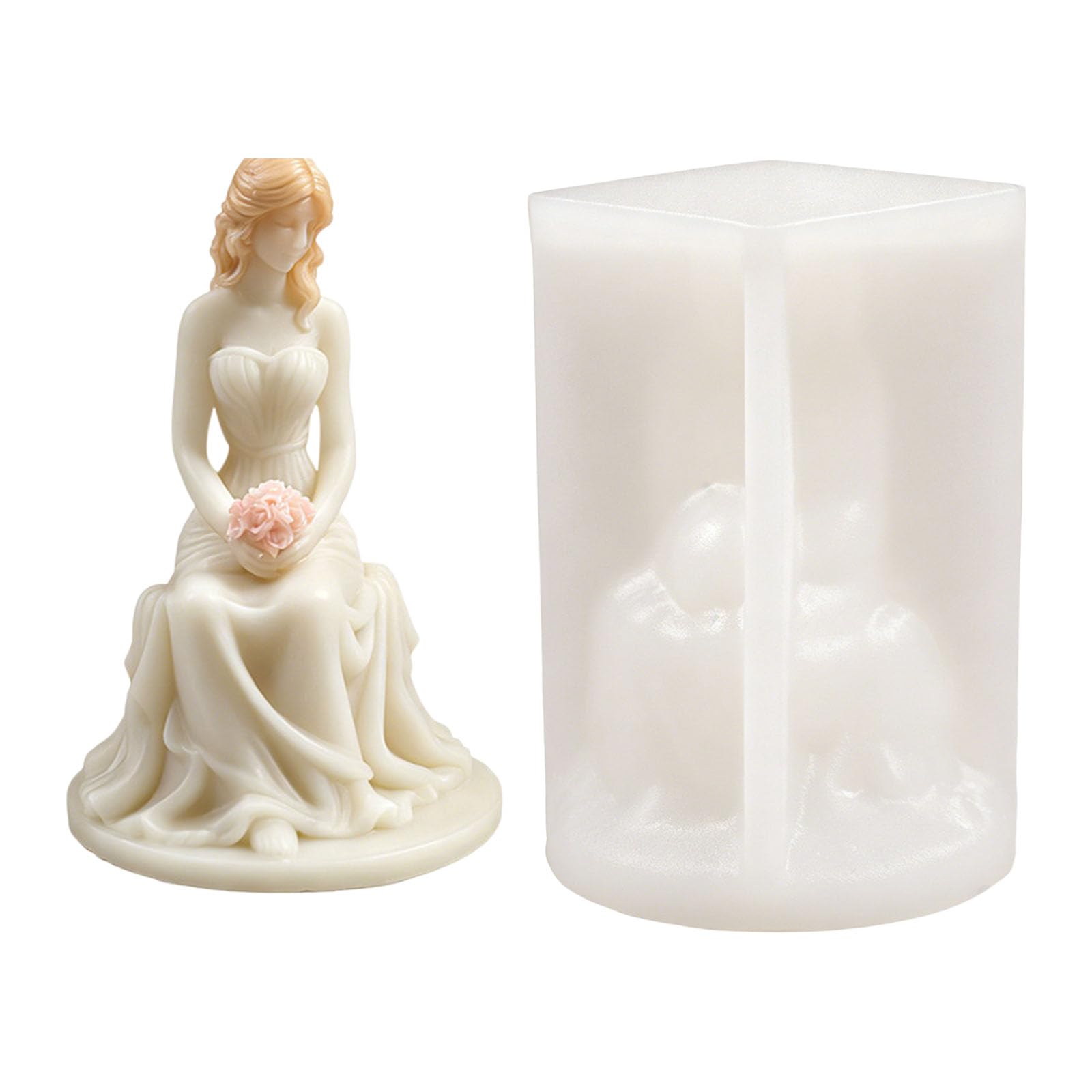 our fave 3D Flower Girl Shape Silicone Molds for Scented Soap Chocolate Wedding Home Decoration Resin Casting Chocolate Cast Elastomer