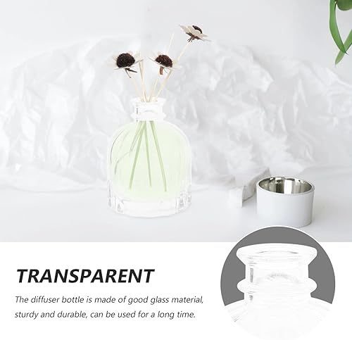 Miniatura 6 de Lurrose Car Decor - 4 botellas difusoras de vidrio para difusor de aceite esencial, botella de aroma, dispensador de fragancia, recipiente