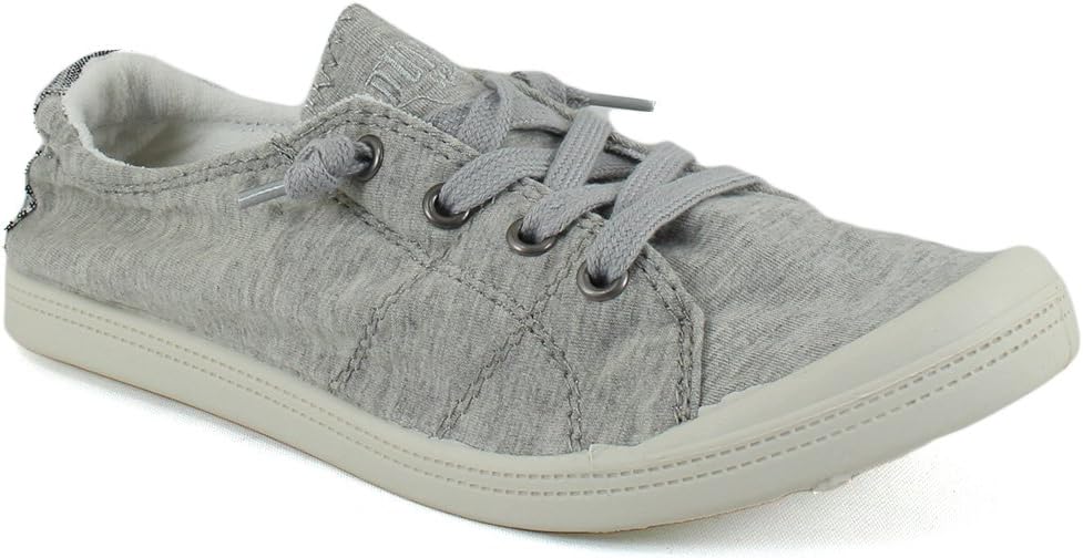 Women's Reesa Canvas Sneaker, Grey, 7 Wide