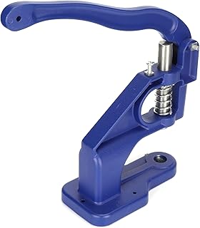 RiToEasysports Máquina de Aluminio Shake Shake Eye Griesche Punch Herramienta de Instalación para Teclas de Cinco Clavos, Botones en Forma de I Azul