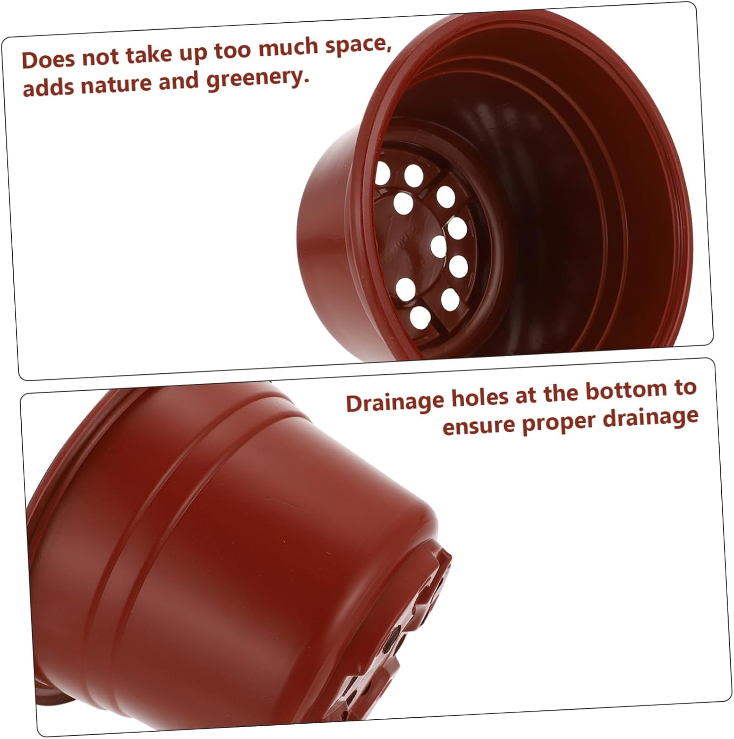 50pcs Multi Soft Plastic Flower Nursery Pots for and Non-deformable Planter Drainage for Transplanting Flowers and Vegetables