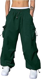 Mens Cargo Pants Stretch Track Pants Streetwear Pants Drawstring Cargo Work Pants for Men Fashion Hiking Trousers