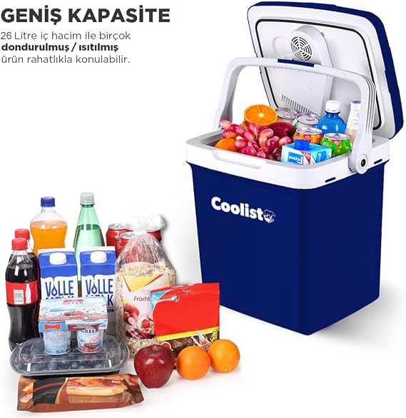Coolist CLT26 12-220 V 26 lt Thermoelectric Vehicle Refrigerator [Energy Class A]