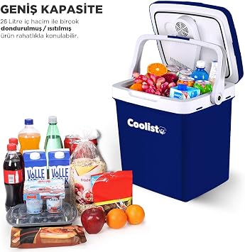 Coolist CLT26 12-220 V 26 lt Thermoelectric Vehicle Refrigerator [Energy Class A]