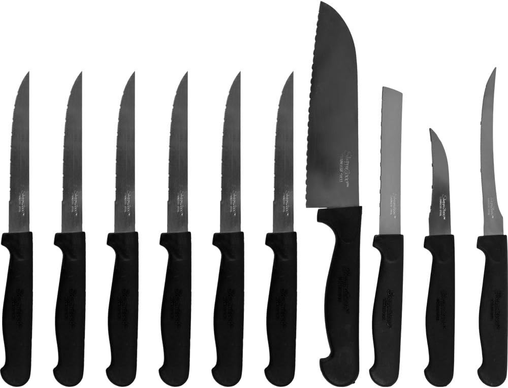 Shappu 2000 Stainless Steel Professional Cutlery Set, 10-Piece
