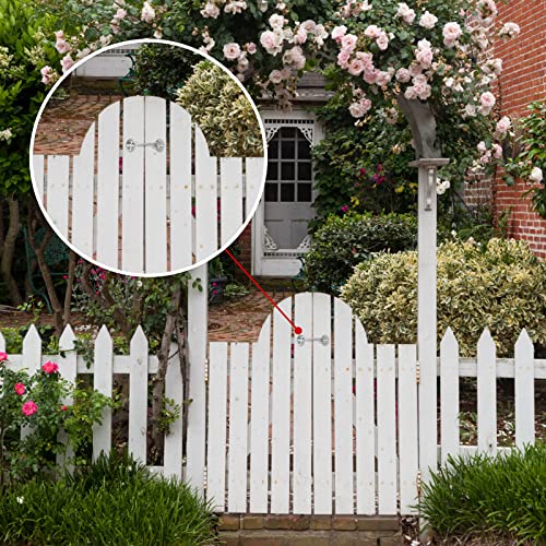 2 Stück Riegel Tür, Riegel Türschloss, Riegel Tür Edelstahl, Türhaken Tür Riegel Fenster Fang Kabine Tür Sperren Fensterhaken für Tor, Garage, Zaun, Fenster oder Schuppen (10 cm/4 Zoll)