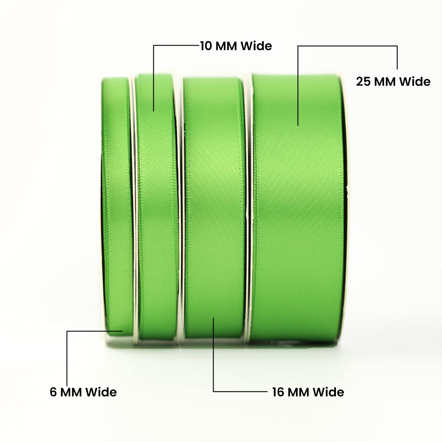 Double Sided Satin Ribbon, 27 Solid Colours, 10 Metre Reel, Fabric Ribbon for Gift Wrapping Cake, Wedding Party Decoration - Image 2