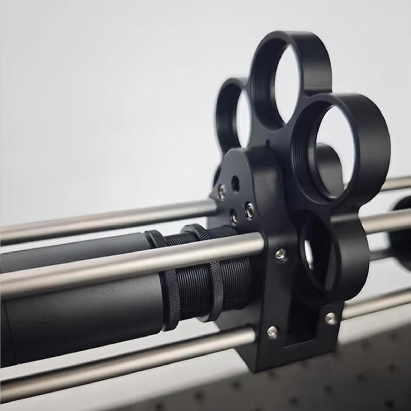 Rueda de filtro de aleación de aluminio, soporte coaxial tipo jaula de 6 posiciones, interfaz roscada M4/M6, para observación telescópica