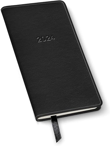 Gallery Leather - Agenda mensual de bolsillo de puerto 2024 - Cambridge Super Sonic - 6 x 3.25 pulgadas