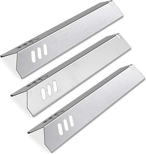Paquete de 3 placas de calor de acero inoxidable de 14 316 pulgadas para modelos de parrilla de gas Uniflame GBC1030W, GBC1030WRS, GBC1030WRS-C,