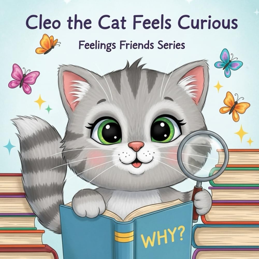 Cleo the Cat Feels Curious: A Rhyming Story About Asking Questions and Exploring the World (Feelings Friends Series)
