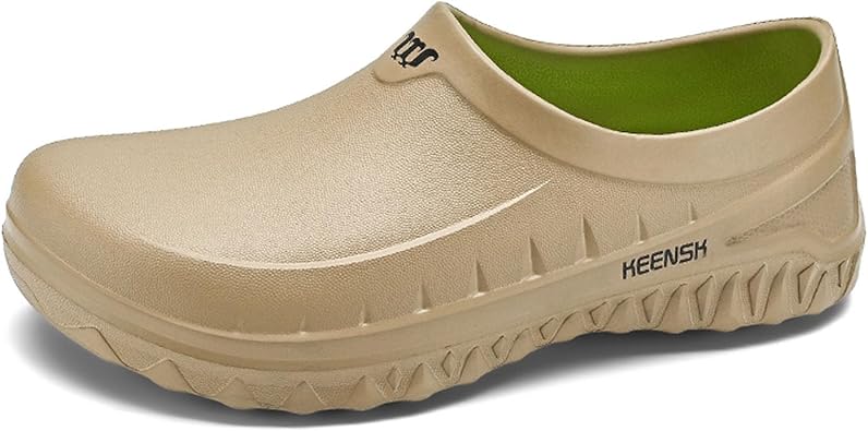 ihinzry Chef Clogs Non-Slip Waterproof Oil-Proof Solid Work Clogs for Restaurant Staff - Lightweight Kitchen Shoes Slip Resistant Professional Food Service Footwear
