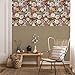JiffDiff Rattan Wallpaper Cane Peel and Stick Wall Paper Neutral Hexagon Weave Rattan Furniture Contact Paper (17.3in x 236in)
