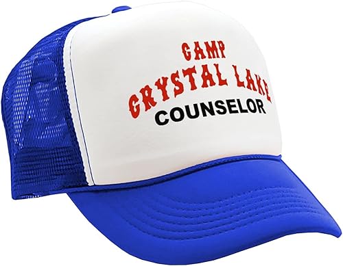 Miniatura 7 de Nukem Cap Company - Camp Crystal Lake Counselor - Halloween - Gorra de camionero estilo retro vintage