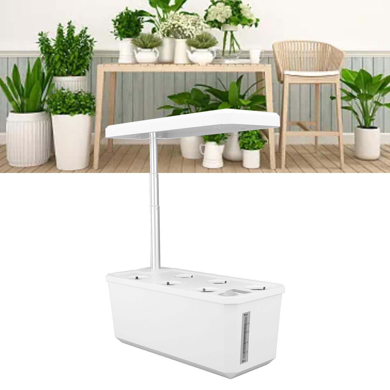 Système de Culture Hydroponique Machine de Plantation Intelligente, Système de Plantation Hydroponique LED, Facile à Utiliser, pour une Solution de Plantation (Plug EU (100-240V))
