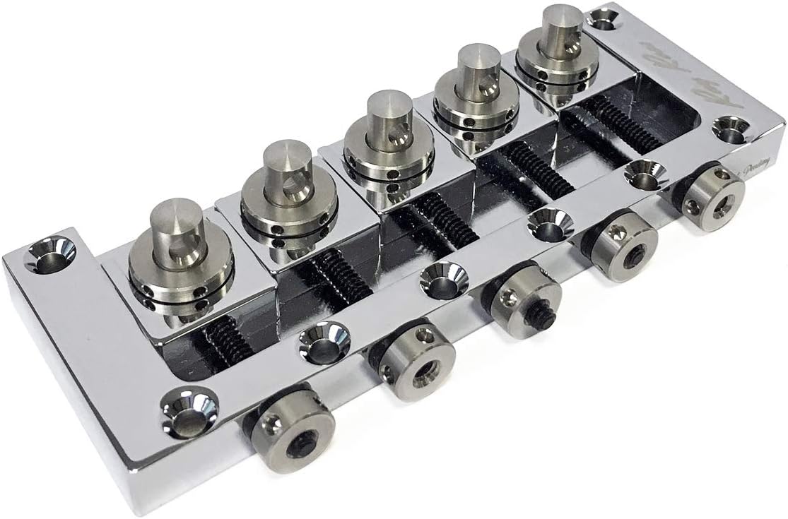 Ray Ross Saddle-Less 5-String Bass Bridge (17 mm, Black)