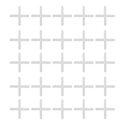 1000pcs 2mm Tile Leveling System Spacers Cross Shaped White Plastic Tiling Tool for Spacing of Floor or Wall Tiles
