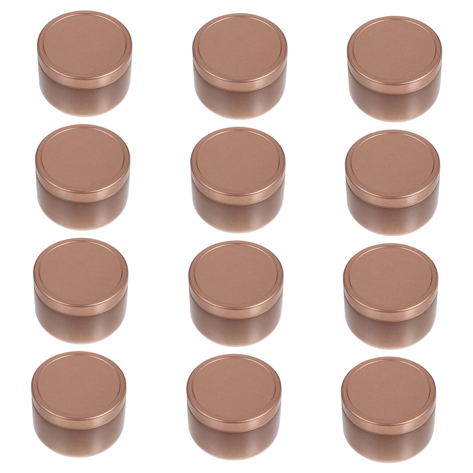 VANZACK DIY Candle Tinplate Cans 12pcs Set Frosted Jars for Candle Making Jewelry Storage