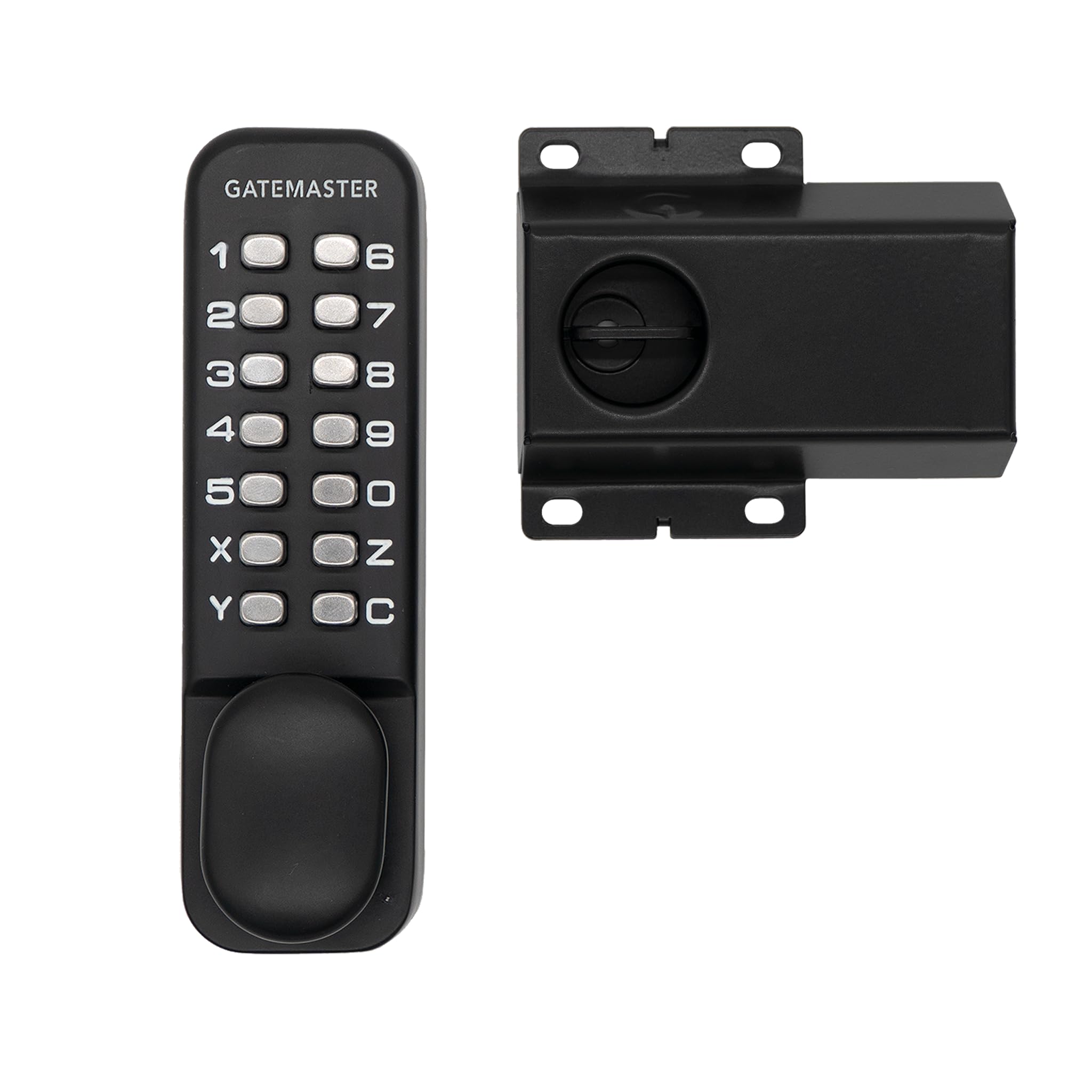 Gatemaster Black Superlatch Digital Slds Combination Gate Lock,