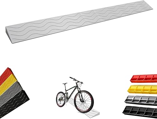 Miniatura 8 de PINNKL Rampas para sillas de ruedas para puertas de umbral del hogar, rampa para sillas de ruedas con superficie antideslizante, rampas de umbral