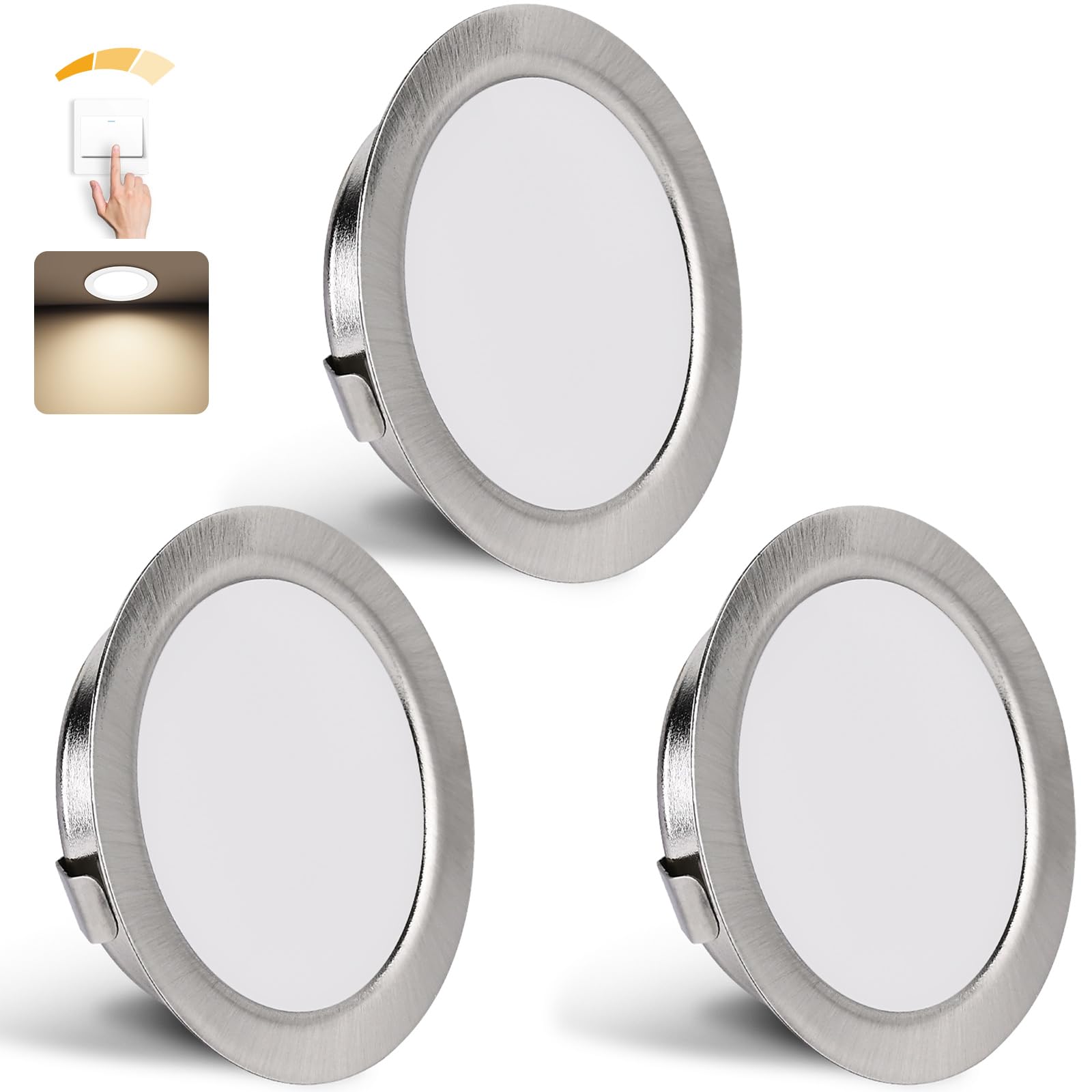 LED Spot Set 3W - Dimbare kantelbare inbouwspot 4000K 240lm