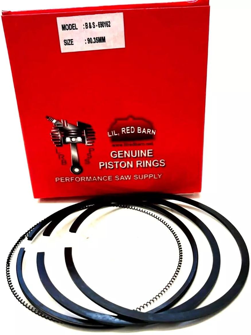 One Set of Standard Piston Rings Compatible with Briggs & Stratton Single Cylinder Intek Engines 90.35mm Replaces # 690162