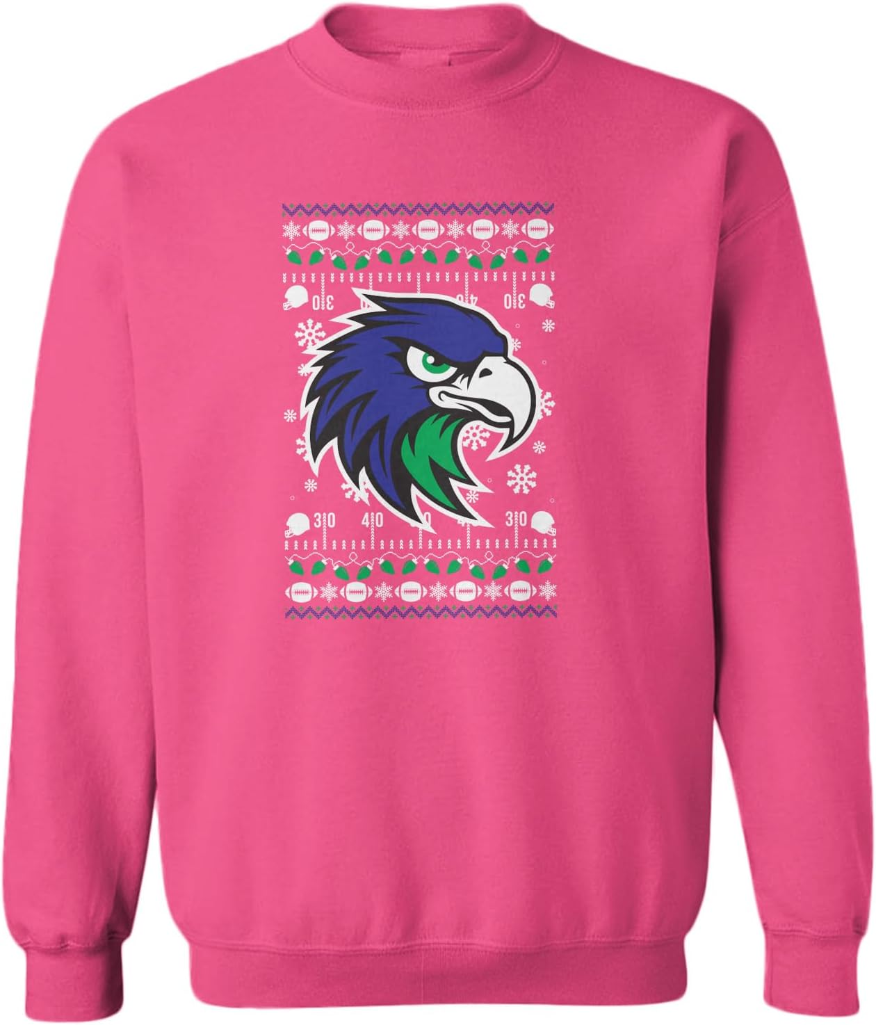 Seattle Sports Hawk Ospreys - Ugly Xmas Toddler Fleece Crewneck Sweater