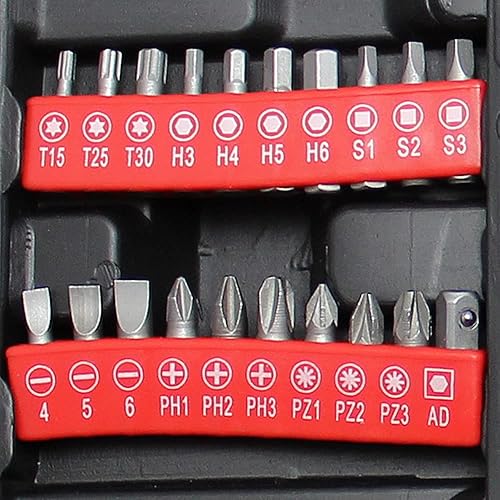 Miniatura 4 de BlueDot Trading Juego de caja de herramientas grande de 142 piezas con llaves, destornilladores, puntas y más dentro de un estuche moldeado de fácil