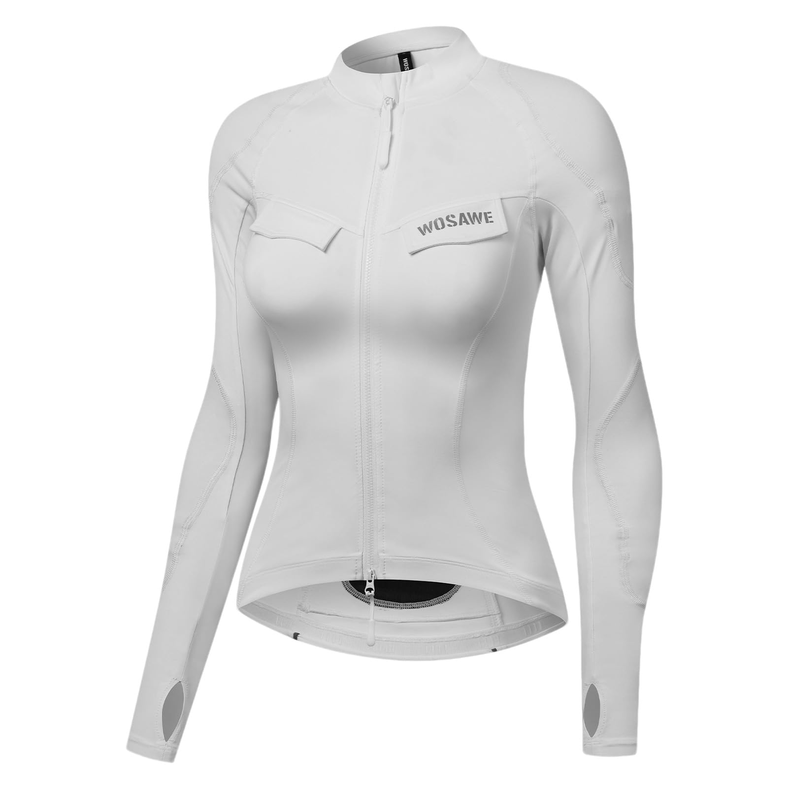 WOSAWE Giacca da moto da donna, vestibilità aderente, con protezioni CE