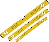 Spirit Level Set, 3pcs High Accuracy Spirit Leveler Lightweight DIY Builder 400, 600, 1000mm, Aluminum Alloy Level Set, Large Spirit Levels with Powerful Magnets